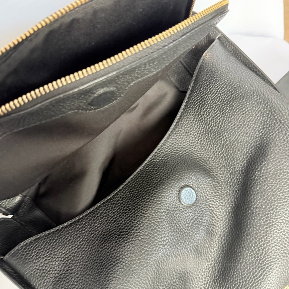 Marc Jacobs Black Pebbled Leather Shoulder Bag Bucket Style with Matching Wallet - Picture 10 of 11